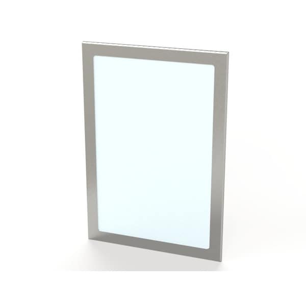 Window, 19-1/2 in. H x 13-1/2 in. W x 0.38 in. L, 304 Stainless Steel